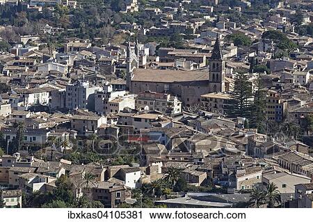 Twonscape with Sant Bartomeu, Soller, Majorca, Balearic Islands, Spain, Europe View Large Photo Image Stock Image - Twonscape with Sant Bartomeu, Soller, Majorca, Balearic Islands, Spain, Europe. Fotosearch