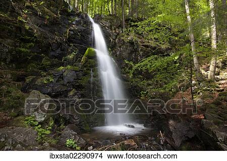 Upper Zweribach waterfall at Mt Kandel, Black Forest, Baden-Wuerttemberg, Germany, Europe View Large Photo Image Picture - Upper Zweribach waterfall at Mt Kandel, Black Forest, Baden-Wuerttemberg, Germany, Europe. Fotosearch