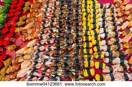 Various colourful sorts of Sushi, Thailand, Asia View Large Photo Image Stock Image - Various colourful sorts of Sushi, Thailand, Asia. Fotosearch