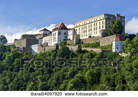 Veste Oberhaus Fortress, Passau, Lower Bavaria, Bavaria, Germany, Europe View Large Photo Image Stock Image - Veste Oberhaus Fortress, Passau, Lower Bavaria, Bavaria, Germany, Europe. Fotosearch