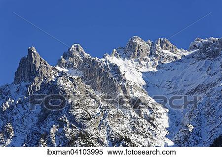 Viererspitze and Western Karwendelspitze mountain as seen from Mittenwald, Karwendel, Werdenfelser Land, Upper Bavaria, Bavaria, Germany, Europe View Large Photo Image Stock Photography - Viererspitze and Western Karwendelspitze mountain as seen from Mittenwald, Karwendel, Werdenfelser Land, Upper Bavaria, Bavaria, Germany, Europe. Fotosearch