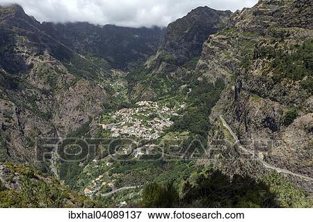 View from Eira do Serrado on Curral das Freiras, Madeira, Portugal, Europe View Large Photo Image Stock Photo - View from Eira do Serrado on Curral das Freiras, Madeira, Portugal, Europe. Fotosearch