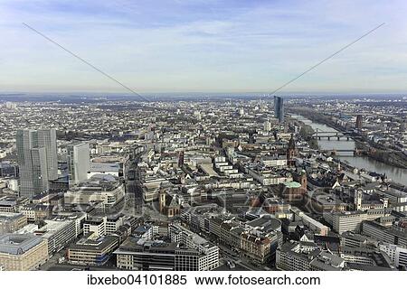 View from Maintower, on the left Nextower Palais Quartier high-rise office building, on the right the new headquarters of the ECB, European Central Bank, Frankfurt am Main, Hesse, Germany, Europe View Large Photo Image Stock Photography - View from Maintower, on the left Nextower Palais Quartier high-rise office building, on the right the new headquarters of the ECB, European Central Bank, Frankfurt am Main, Hesse, Germany, Europe. Fotosearch