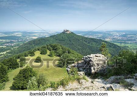 View from the lookout point Zeller Horn across the Zollernalb with Hohenzollern Castle, Zollernalb district, Baden-Wurttemberg, Germany, Europe View Large Photo Image Stock Photography - View from the lookout point Zeller Horn across the Zollernalb with Hohenzollern Castle, Zollernalb district, Baden-Wurttemberg, Germany, Europe. Fotosearch