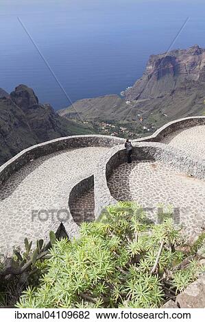 View from the Mirador de Santo into the valley of Tagaluche, Arure, La Gomera, Canary Islands, Spain, Europe View Large Photo Image Stock Image - View from the Mirador de Santo into the valley of Tagaluche, Arure, La Gomera, Canary Islands, Spain, Europe. Fotosearch