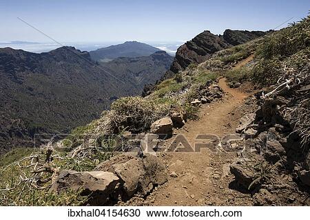 View from the Roque de los Muchachos on the Caldera de Taburiente and the south of La Palma, La Palma, Canary Islands, Spain, Europe View Large Photo Image Stock Image - View from the Roque de los Muchachos on the Caldera de Taburiente and the south of La Palma, La Palma, Canary Islands, Spain, Europe. Fotosearch
