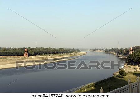 View from the Taj Mahal towards river Yamuna, Agra, Uttar Pradesh, India, Asia View Large Photo Image Stock Image - View from the Taj Mahal towards river Yamuna, Agra, Uttar Pradesh, India, Asia. Fotosearch