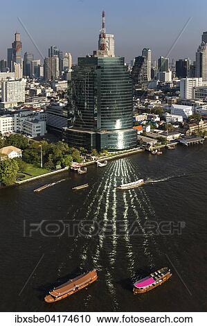 View of CAT Telecom Tower from Millennium Hilton, Chao Phraya river, Bangkok, Thailand, Asia View Large Photo Image Stock Image - View of CAT Telecom Tower from Millennium Hilton, Chao Phraya river, Bangkok, Thailand, Asia. Fotosearch
