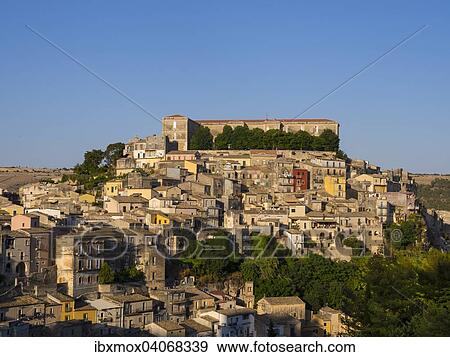 View of Ragusa Ibla, UNESCO World Heritage Site, Val di Noto, Ragusa, Sicily, Italy, Europe View Large Photo Image Stock Photo - View of Ragusa Ibla, UNESCO World Heritage Site, Val di Noto, Ragusa, Sicily, Italy, Europe. Fotosearch