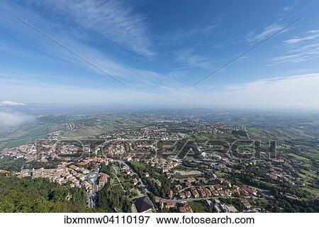 Stock Photo - View of San Marino, Italy, Europe. Fotosearch