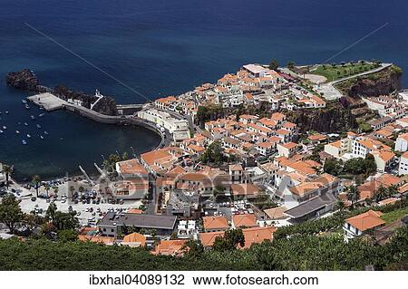 View of the harbor and old town of Camara de Lobos, Madeira, Portugal, Europe View Large Photo Image Stock Image - View of the harbor and old town of Camara de Lobos, Madeira, Portugal, Europe. Fotosearch
