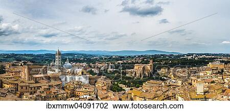 View of the old town with Siena Cathedra, Siena, Tuscany, Italy, Europe View Large Photo Image Stock Image - View of the old town with Siena Cathedra, Siena, Tuscany, Italy, Europe. Fotosearch