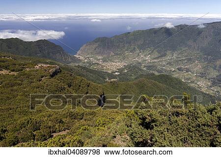 View of the valley of Sao Vicente and the town of Sao Vicente, Madeira, Portugal, Europe View Large Photo Image Stock Photo - View of the valley of Sao Vicente and the town of Sao Vicente, Madeira, Portugal, Europe. Fotosearch