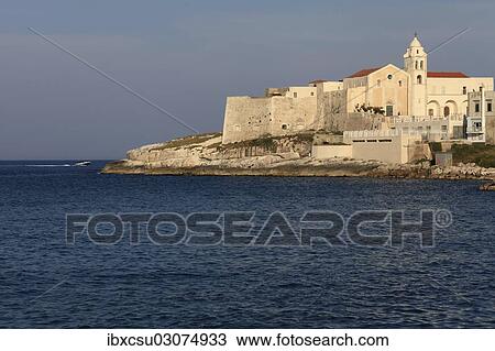 View of Vieste, Gargano, Apulia, Italy, Europe View Large Photo Image Stock Image - View of Vieste, Gargano, Apulia, Italy, Europe. Fotosearch