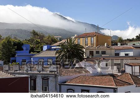 View over the rooftops of the historic centre of El Paso, Cumbre Vieja, La Palma, Canary Islands, Spain, Europe View Large Photo Image Stock Image - View over the rooftops of the historic centre of El Paso, Cumbre Vieja, La Palma, Canary Islands, Spain, Europe. Fotosearch
