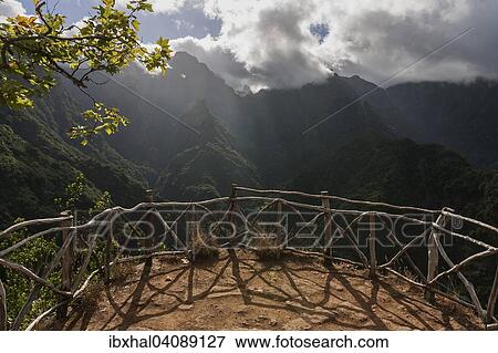 View Point in the mountains of the Parque da Madeira Narural in Ribero Frio, Madeira, Portugal, Europe View Large Photo Image Stock Photo - View Point in the mountains of the Parque da Madeira Narural in Ribero Frio, Madeira, Portugal, Europe. Fotosearch