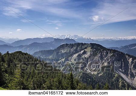 Views from Hochfelln mountain southwards with Horndlwand and Loferer Steinberge mountains, Chiemgau Alps, Chiemgau, Upper Bavaria, Bavaria, Germany, Europe View Large Photo Image Stock Image - Views from Hochfelln mountain southwards with Horndlwand and Loferer Steinberge mountains, Chiemgau Alps, Chiemgau, Upper Bavaria, Bavaria, Germany, Europe. Fotosearch