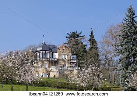 Villa Emilie rest, a former children's home, Bad Bergzabern, German Wine Route, Palatinate, Rhineland-Palatinate, Germany, Europe View Large Photo Image Stock Photo - Villa Emilie rest, a former children's home, Bad Bergzabern, German Wine Route, Palatinate, Rhineland-Palatinate, Germany, Europe. Fotosearch