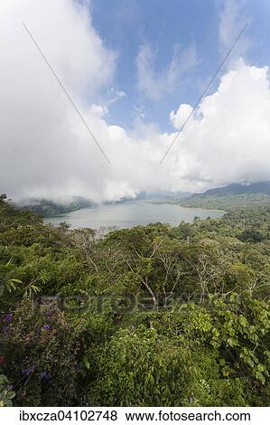 Volcanic lake, Lake Batur, Danau Bratan, Bali, Indonesia, Asia View Large Photo Image Stock Photo - Volcanic lake, Lake Batur, Danau Bratan, Bali, Indonesia, Asia. Fotosearch