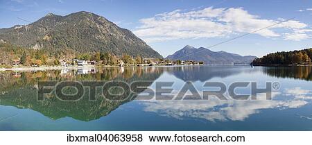 Walchensee village, view of Jochberg, Upper Bavaria, Bavaria, Germany, Europe View Large Photo Image Stock Photo - Walchensee village, view of Jochberg, Upper Bavaria, Bavaria, Germany, Europe. Fotosearch