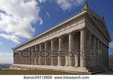 Walhalla Temple, Donaustauf, Upper Palatinate, Bavaria, Germany, Europe View Large Photo Image Stock Photo - Walhalla Temple, Donaustauf, Upper Palatinate, Bavaria, Germany, Europe. Fotosearch