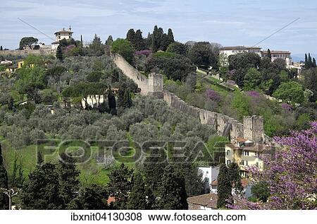 Wall of Forte di Belvedere fortress, Florence, Tuscany, Italy, Europe View Large Photo Image Stock Photo - Wall of Forte di Belvedere fortress, Florence, Tuscany, Italy, Europe. Fotosearch