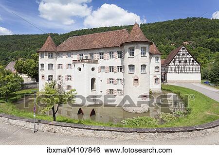Wasserschloss Glatt moated castle, Glatt, Sulz am Neckar, Black Forest, Baden-Wurttemberg, Germany, Europe View Large Photo Image Stock Photograph - Wasserschloss Glatt moated castle, Glatt, Sulz am Neckar, Black Forest, Baden-Wurttemberg, Germany, Europe. Fotosearch