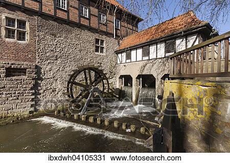 Water mill, Ludinghausen, Munsterland, North Rhine-Westphalia, Germany, Europe View Large Photo Image Stock Image - Water mill, Ludinghausen, Munsterland, North Rhine-Westphalia, Germany, Europe. Fotosearch