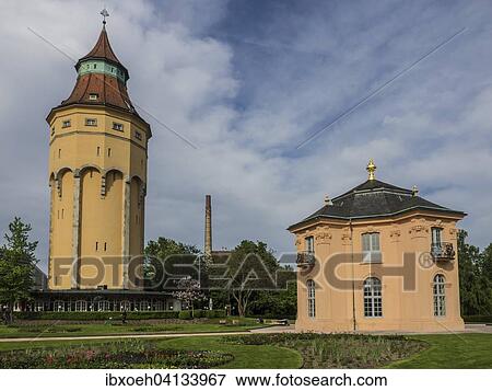 Water Tower and Pagodenburg castle, Rastatt, Baden-Wurttemberg, Germany, Europe View Large Photo Image Stock Photo - Water Tower and Pagodenburg castle, Rastatt, Baden-Wurttemberg, Germany, Europe. Fotosearch