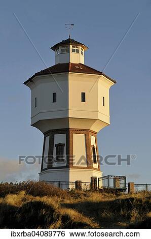 Water tower, Langeoog, Lower Saxony, Germany, Europe View Large Photo Image Stock Photograph - Water tower, Langeoog, Lower Saxony, Germany, Europe. Fotosearch