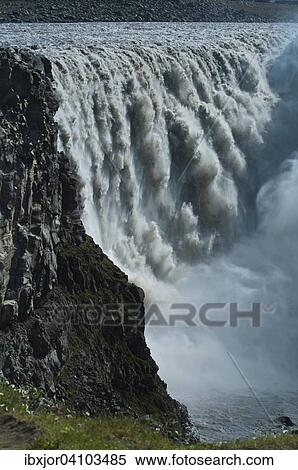 Waterfall Dettifoss on the river Jokulsa Fjollum, Norourland eystra, Northeast Iceland, Iceland, Europe View Large Photo Image Stock Photography - Waterfall Dettifoss on the river Jokulsa Fjollum, Norourland eystra, Northeast Iceland, Iceland, Europe. Fotosearch
