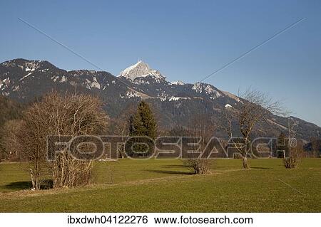 Stock Photograph - Wendelstein, Mangfall mountains, Bavarian Alps, Upper Bavaria, Bavaria, Germany, Europe. Fotosearch