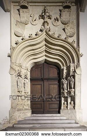 Stock Photo - West portral of the cathedral, Graz, Styria, Austria, Europe, PublicGround, Europe. Fotosearch