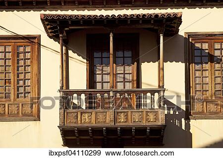 Wooden balcony, La Orotava, Tenerife, Canary Islands, Spain, Europe View Large Photo Image Stock Photo - Wooden balcony, La Orotava, Tenerife, Canary Islands, Spain, Europe. Fotosearch