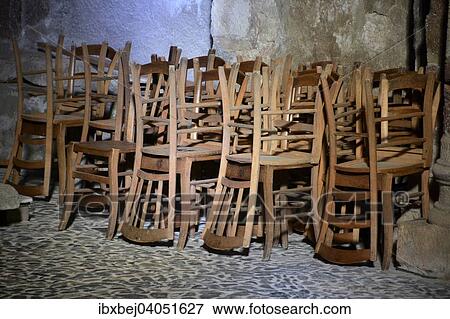 Wooden chairs in a church, France, Europe View Large Photo Image Stock Photo - Wooden chairs in a church, France, Europe. Fotosearch