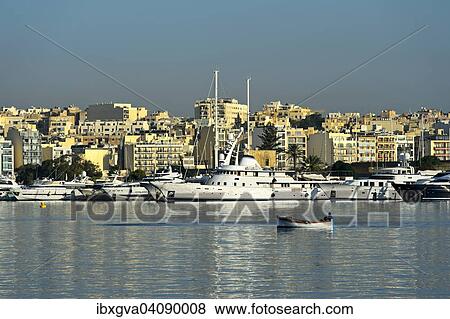 Yachts in the harbour, Marsamxett, Valletta, Malta, Europe View Large Photo Image Stock Photo - Yachts in the harbour, Marsamxett, Valletta, Malta, Europe. Fotosearch
