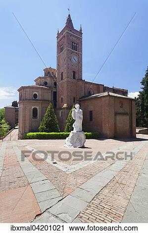 Stock Image - Abbey of Monte Oliveto Maggiore, Tuscany, Province of Siena, Italy, Europe. Fotosearch