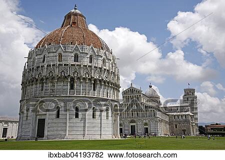 Baptistery, cathedral of Santa Maria Assunta cathedral, leaning tower, bell tower, Piazza del Duomo, Province of Pisa, Tuscany, Italy, Europe View Large Photo Image Stock Image - Baptistery, cathedral of Santa Maria Assunta cathedral, leaning tower, bell tower, Piazza del Duomo, Province of Pisa, Tuscany, Italy, Europe. Fotosearch
