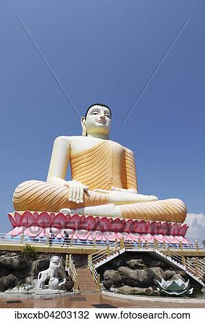 Big Buddha, Kandavihara Temple, Beruwela, Western Province, Ceylon, Sri Lanka, Asia View Large Photo Image Stock Image - Big Buddha, Kandavihara Temple, Beruwela, Western Province, Ceylon, Sri Lanka, Asia. Fotosearch