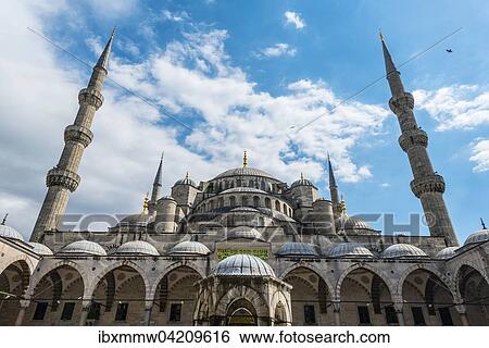 Blue Mosque, Sultan Ahmet Camii, Sultanahmet, European Side, Istanbul View Large Photo Image Stock Photograph - Blue Mosque, Sultan Ahmet Camii, Sultanahmet, European Side, Istanbul. Fotosearch