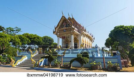 Buddhist temple Wat Khunaram, Phra Wihan Luang Por Daeng, Tambon Na Mueang, Ko Samui, Surat Thani Wat Chang, Thailand, Asia View Large Photo Image Stock Photo - Buddhist temple Wat Khunaram, Phra Wihan Luang Por Daeng, Tambon Na Mueang, Ko Samui, Surat Thani Wat Chang, Thailand, Asia. Fotosearch