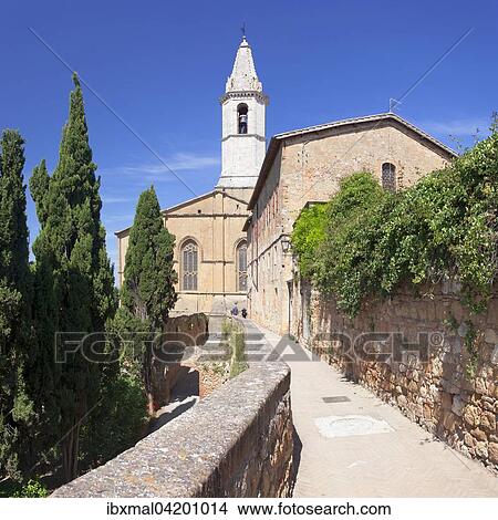 Cathedral of Santa Maria Assunta, Pienza, Val d'Orcia, Tuscany, Province of Siena, Italy, Europe View Large Photo Image Picture - Cathedral of Santa Maria Assunta, Pienza, Val d'Orcia, Tuscany, Province of Siena, Italy, Europe. Fotosearch