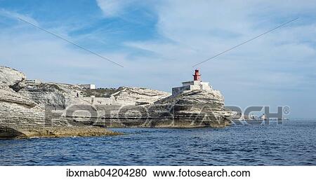 Chalk cliffs and lighthouse, Bonifacio, Corsica, France, Europe View Large Photo Image Stock Image - Chalk cliffs and lighthouse, Bonifacio, Corsica, France, Europe. Fotosearch