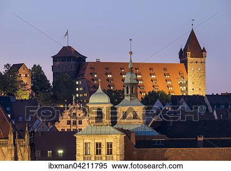 Stock Photography - City Hall, Fembohaus, Castle stables, historic centre of Sebald, Nuremberg, Middle Franconia, Franconia, Bavaria, Germany, Europe. Fotosearch