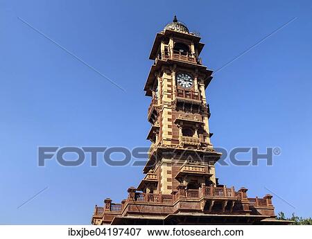 Clock tower Ghanta Ghar, Sardar Market, Jodhpur, Rajasthan, India, Asia View Large Photo Image Stock Photo - Clock tower Ghanta Ghar, Sardar Market, Jodhpur, Rajasthan, India, Asia. Fotosearch