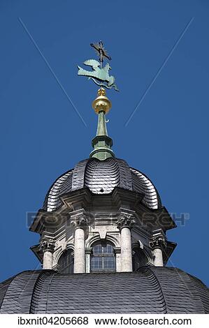 Stock Photo - Dome, St. Kilian Cathedral, Wurzburg, Lower Franconia, Bavaria, Germany, Europe. Fotosearch