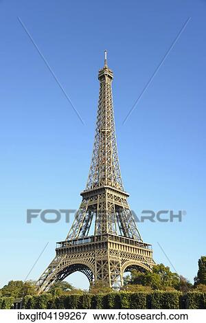 Stock Photo - Eiffel Tower, Paris, Ile-de-France, France, Europe. Fotosearch