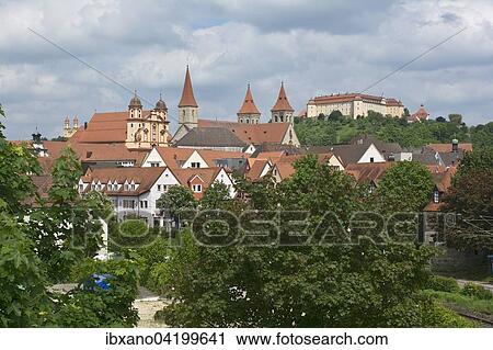 Ellwangen with Ellwangen castle, Ellwangen, Baden-Wurttemberg, Germany, Europe View Large Photo Image Stock Image - Ellwangen with Ellwangen castle, Ellwangen, Baden-Wurttemberg, Germany, Europe. Fotosearch
