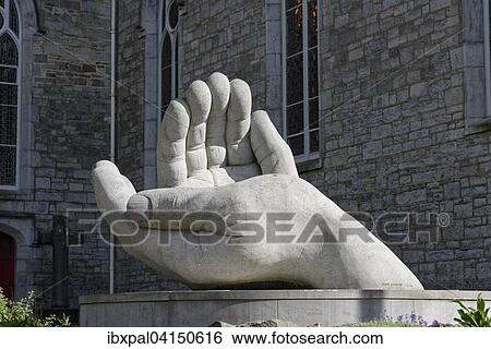 Ennis cathedral, sculpture of hands, Ennis, Munster, Ireland, Europe View Large Photo Image Stock Photograph - Ennis cathedral, sculpture of hands, Ennis, Munster, Ireland, Europe. Fotosearch