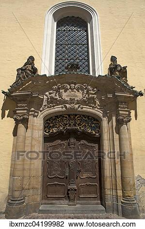 Entrance portal of the schooly church in the Rococo style, Amberg, Upper Palatinate, Bavaria, Germany, Europe View Large Photo Image Stock Image - Entrance portal of the schooly church in the Rococo style, Amberg, Upper Palatinate, Bavaria, Germany, Europe. Fotosearch